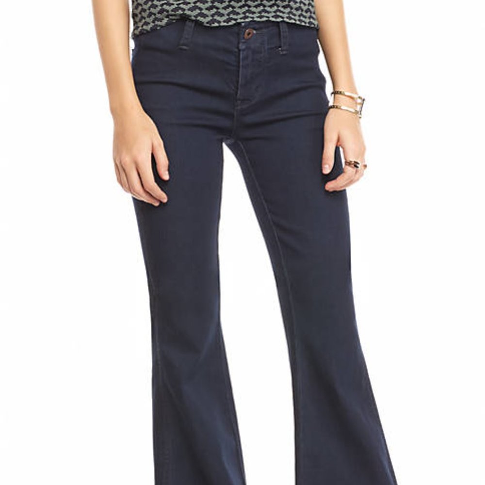 Free People Jolene Flared Leg Mid Rise Jeans- 28